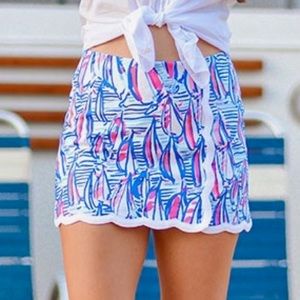 Lilly Pulitzer Red Right Return Michelina Skort